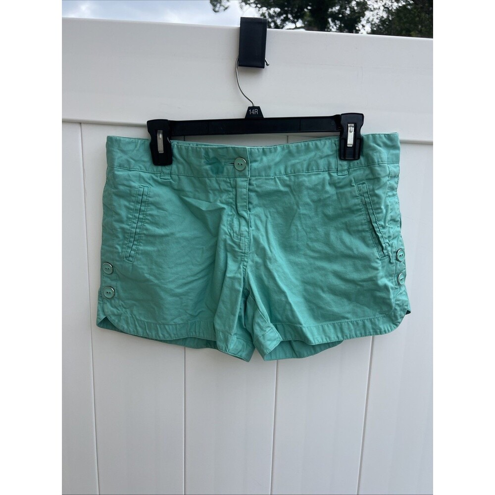The Limited Women’s 100% Cotton Chambray Blue Green Shorts Size 4